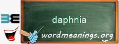 WordMeaning blackboard for daphnia